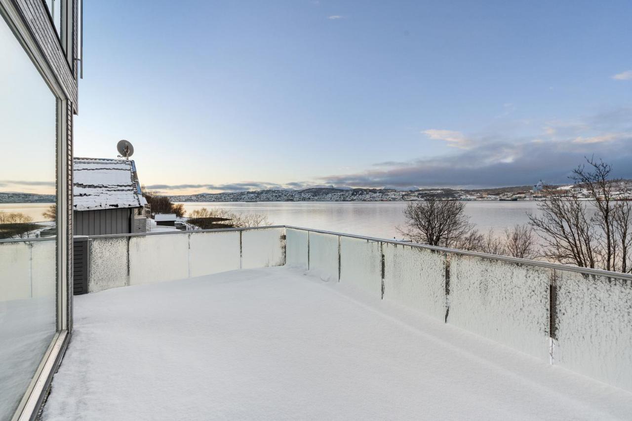 Oceanfront Penthouse Duplex Wamazing View! Daire Tromsø Dış mekan fotoğraf